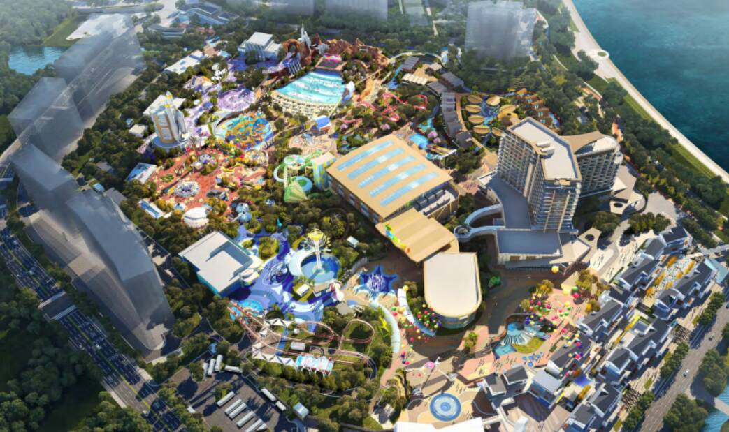 舟山保利水乐园项目开始安装预埋 舟山保利水乐园项目开始安装预埋